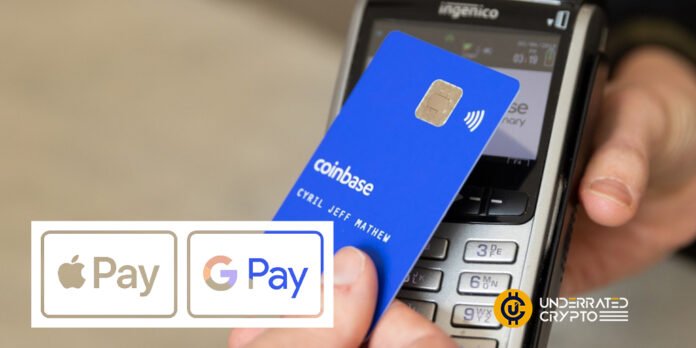 Coinbase Card now support Apple Pay and Google Pay